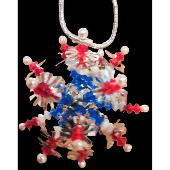 Diorama Kitsch Christmas Ornament Pushpin Handmade Mid Century Unique•Orn2 - Picture 6 of 7